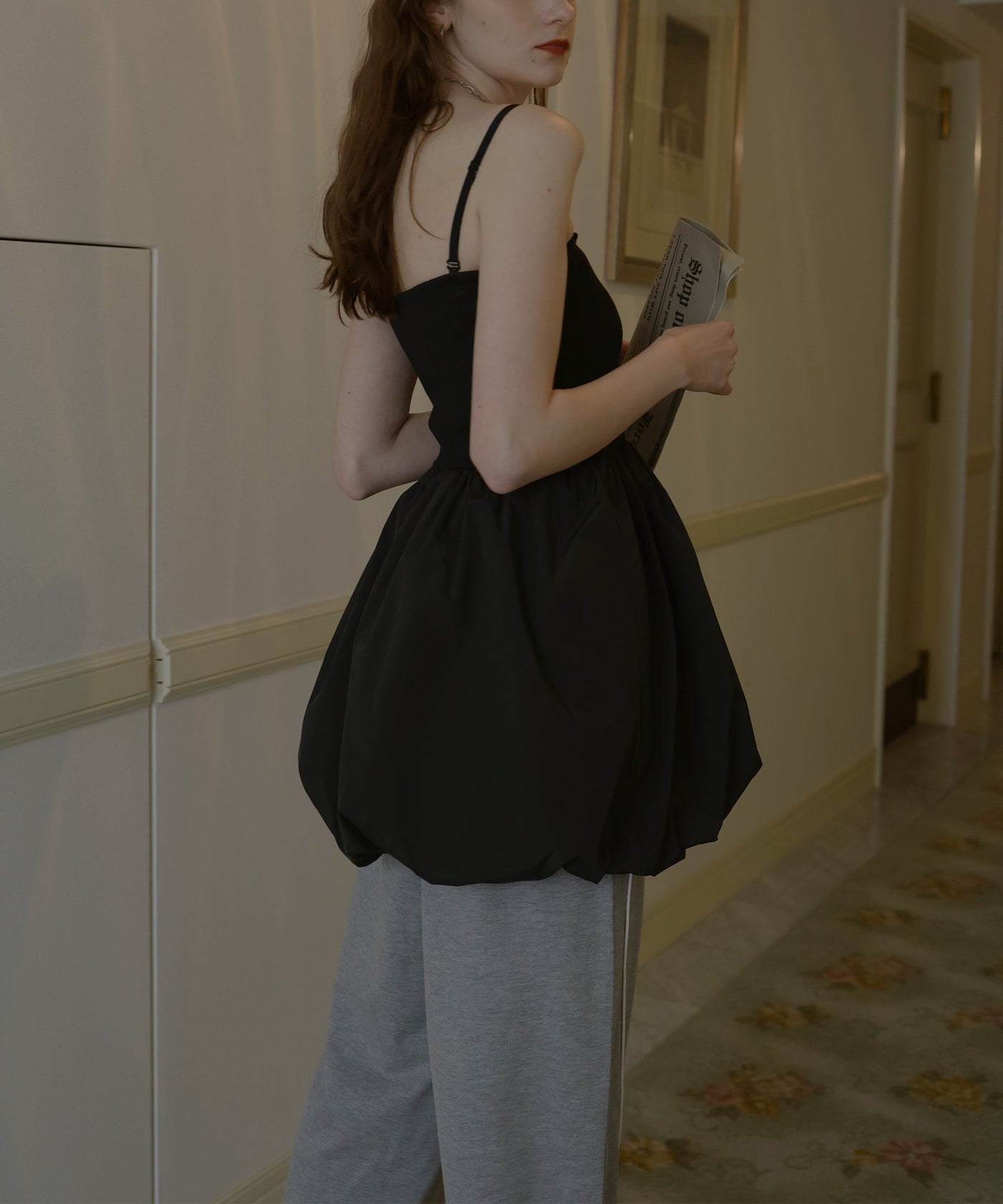 カップ付き2WAYバルーンキャミソールチュニック – Mili