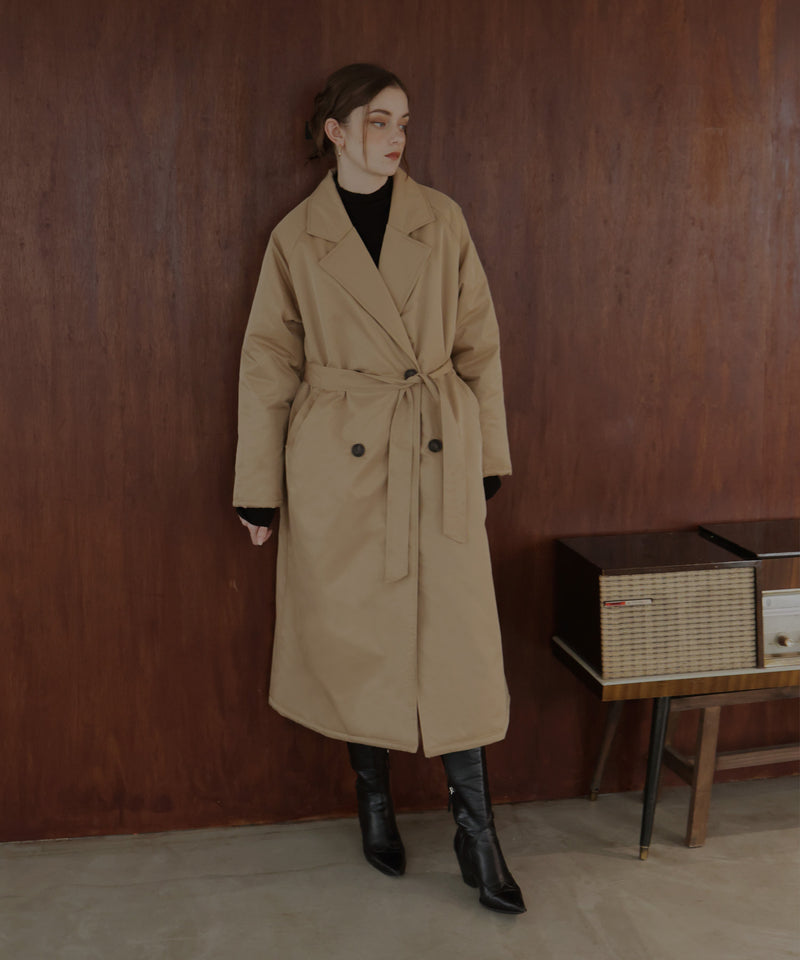 中綿トレンチコートアウタージャケット