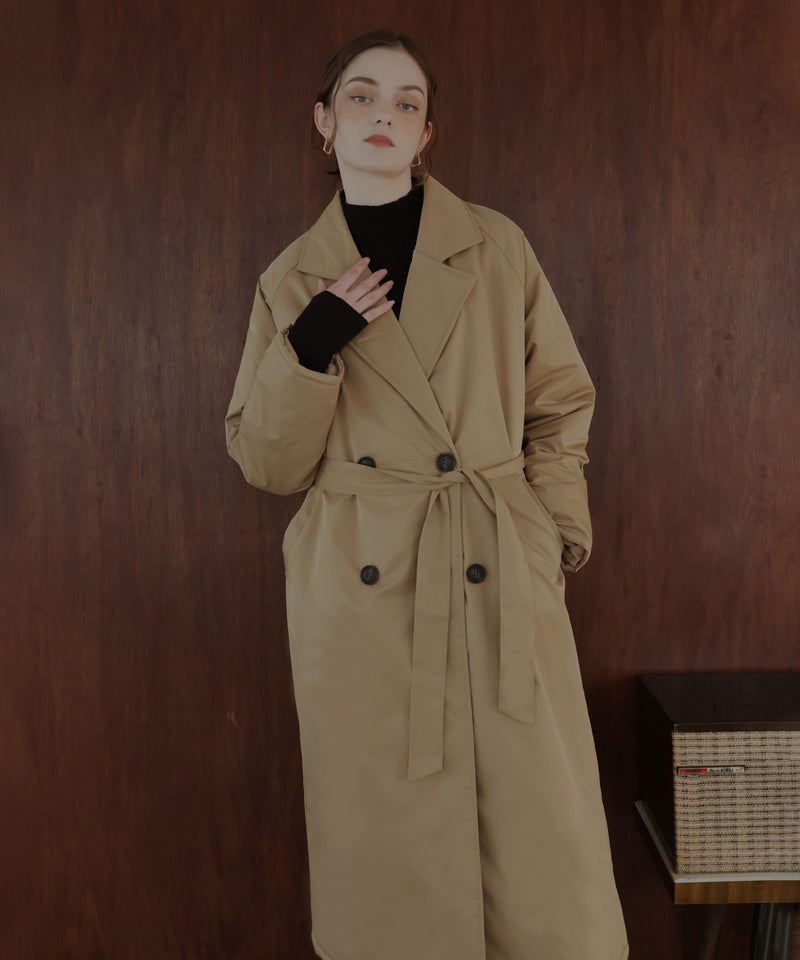 中綿トレンチコートアウタージャケット