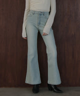 ヴィンテージライクハイウエストフレアデニムパンツ