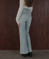 ヴィンテージライクハイウエストフレアデニムパンツ