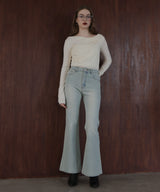 ヴィンテージライクハイウエストフレアデニムパンツ