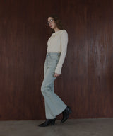 ヴィンテージライクハイウエストフレアデニムパンツ