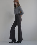 ヴィンテージライクハイウエストフレアデニムパンツ