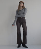 ヴィンテージライクハイウエストフレアデニムパンツ