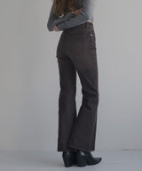 ヴィンテージライクハイウエストフレアデニムパンツ