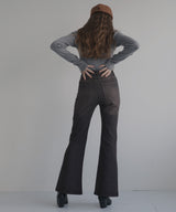 ヴィンテージライクハイウエストフレアデニムパンツ