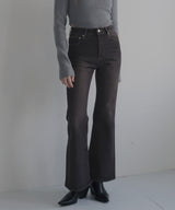 ヴィンテージライクハイウエストフレアデニムパンツ