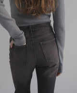 ヴィンテージライクハイウエストフレアデニムパンツ