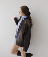 ヴィンテージオーバーサイズデニムシャツジャケット