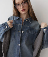 ヴィンテージオーバーサイズデニムシャツジャケット