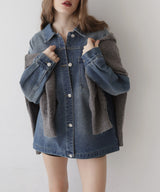 ヴィンテージオーバーサイズデニムシャツジャケット