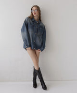 ヴィンテージオーバーサイズデニムシャツジャケット