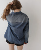 ヴィンテージオーバーサイズデニムシャツジャケット