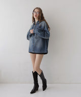 ヴィンテージオーバーサイズデニムシャツジャケット