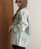 ヴィンテージオーバーサイズデニムシャツジャケット