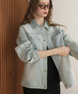 ヴィンテージオーバーサイズデニムシャツジャケット