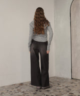 レースダメージデニムパンツ