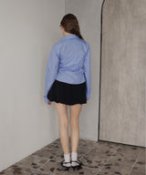 ウエストタッククロス長袖シャツ