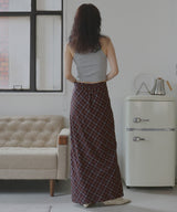 ストレートチェックスカート