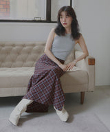 ストレートチェックスカート