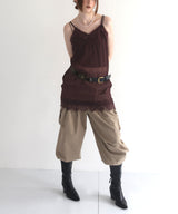 シフォンレースドッキングチュニック