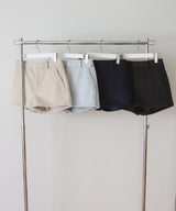 【11月中旬予約商品】フェイクウールハイウエストショートパンツ