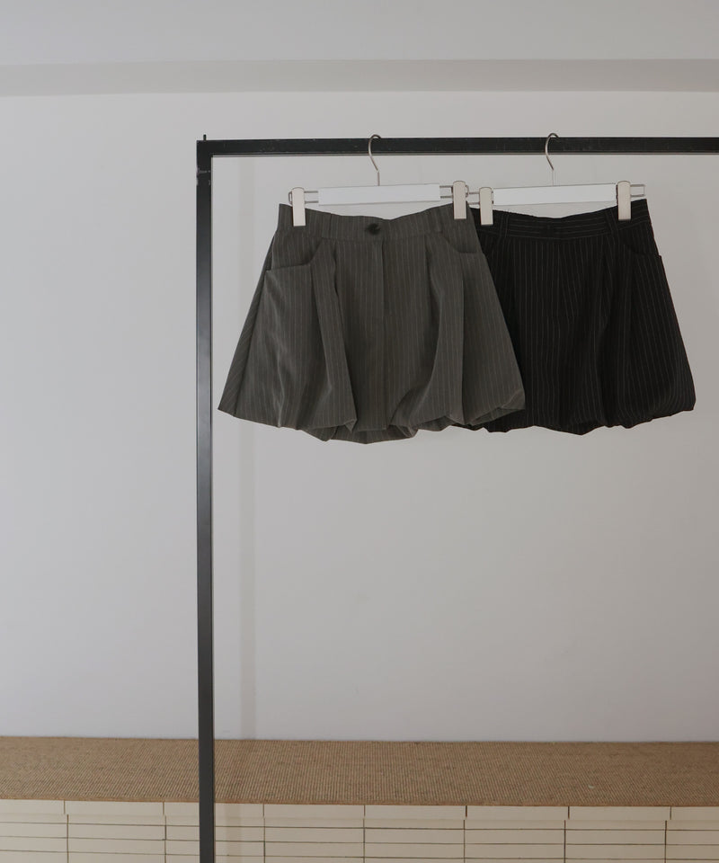 【12月上旬お届け商品】ストライプバルーンスカート