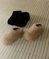 【12月上旬お届け商品】ボアボリュームソールサボサンダル