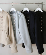 【11月上旬予約商品】フェイクウールナポレオンコート