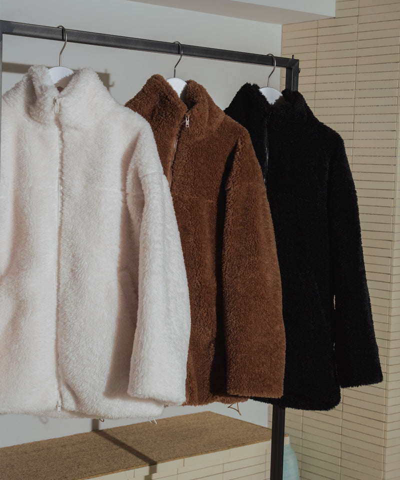 【10月下旬お届け商品】オーバーサイズボアブルゾン
