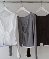 【しょちゃんコラボ】フロントオープン配色トップス