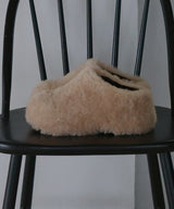 【12月上旬お届け商品】ボアボリュームソールサボサンダル