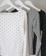 カップ付きドットTシャツ