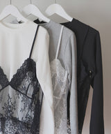 レースドッキングTシャツ