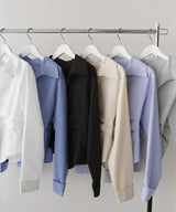 ウエストタッククロス長袖シャツ