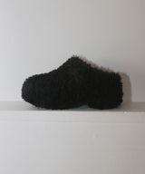 【12月上旬お届け商品】ボアボリュームソールサボサンダル