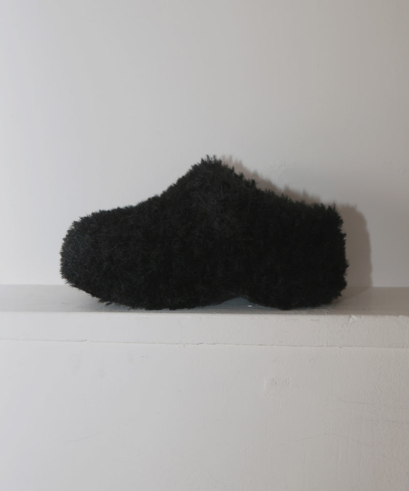 【12月上旬お届け商品】ボアボリュームソールサボサンダル