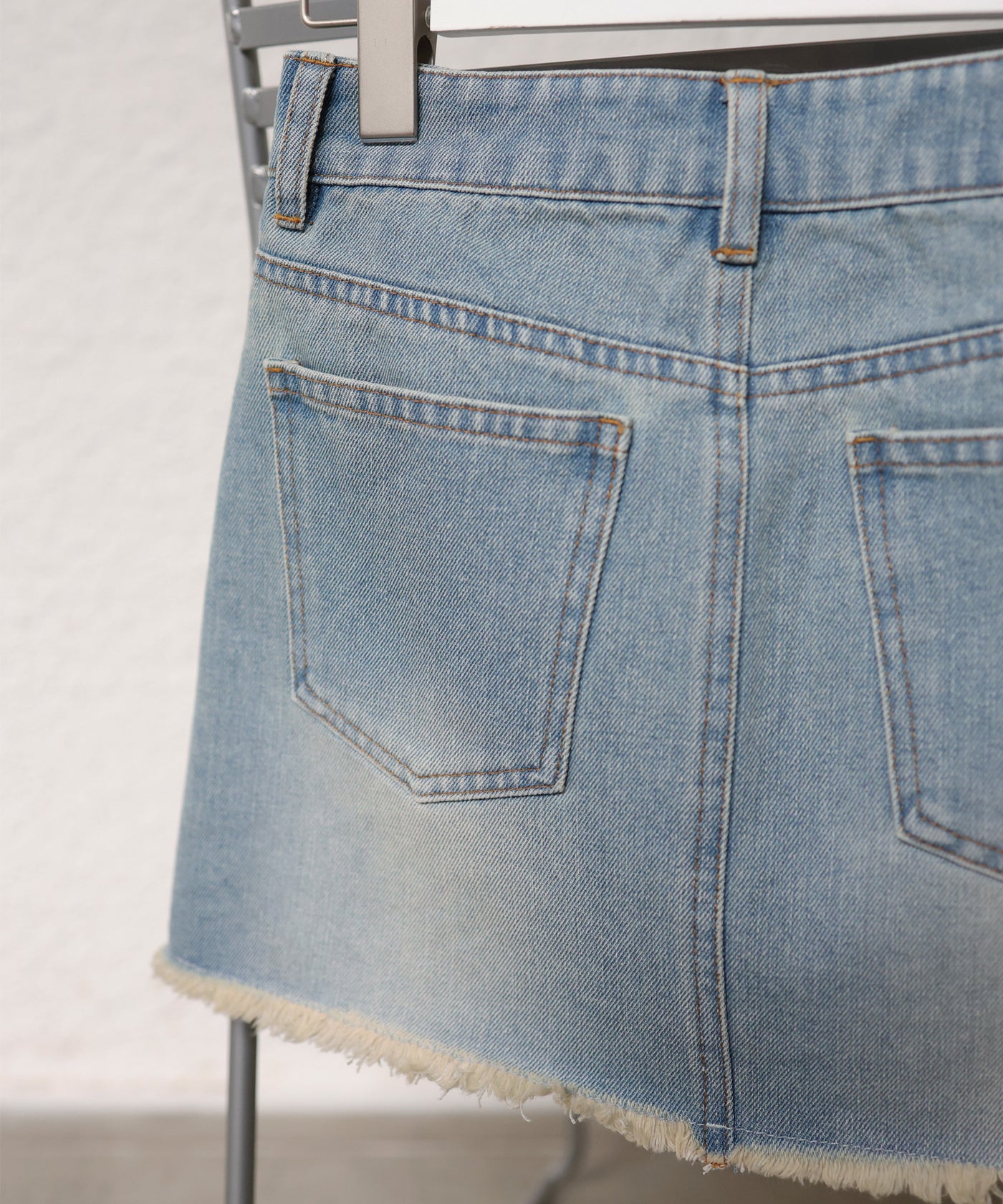オーバーダイダメージ加工デニムミニスカート – Mili