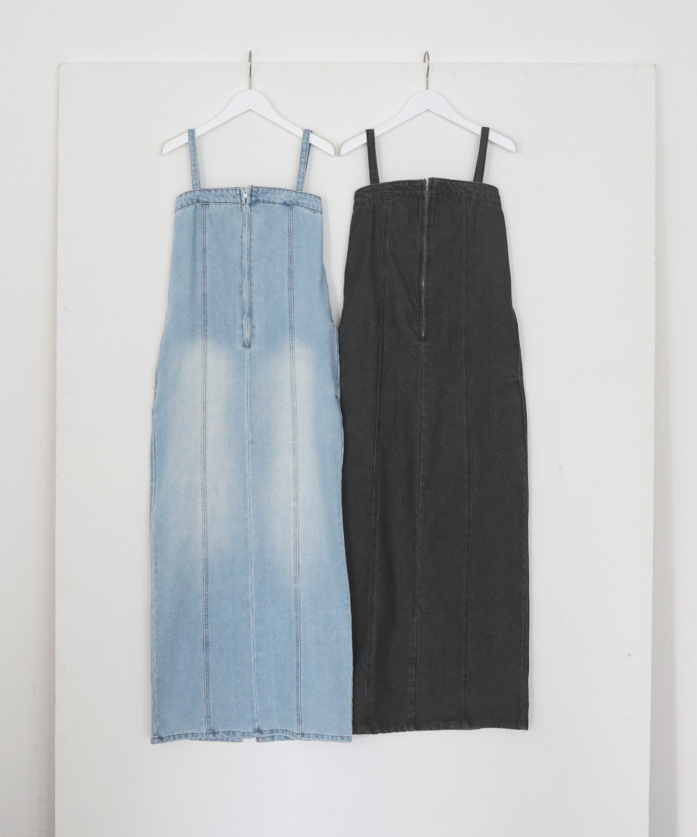 2WAYベアトップデニムロングワンピース – Mili