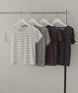 【一部予約商品】ドット柄半袖Tシャツ