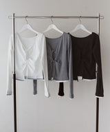 【しょちゃんコラボ】フロントオープン配色トップス